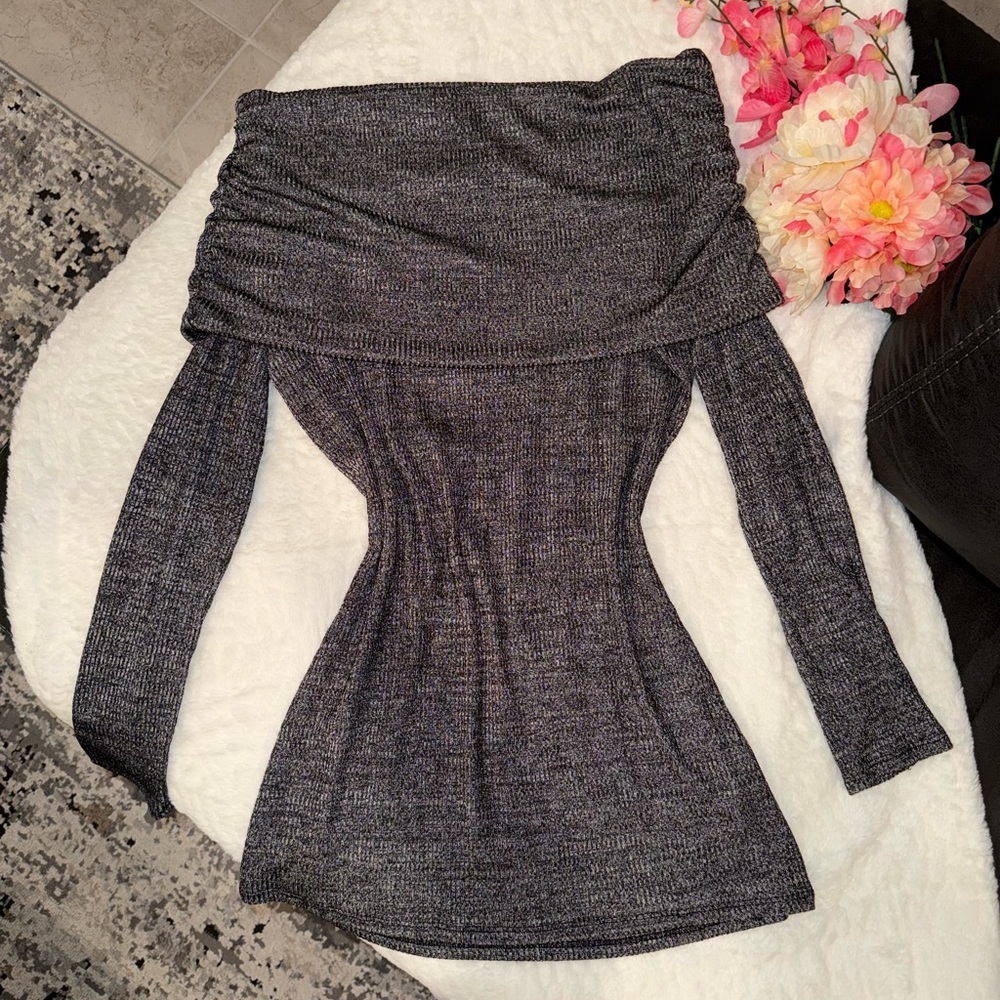 2 x 20$ White House Black Market Heathered Gray Sweater Size Medium